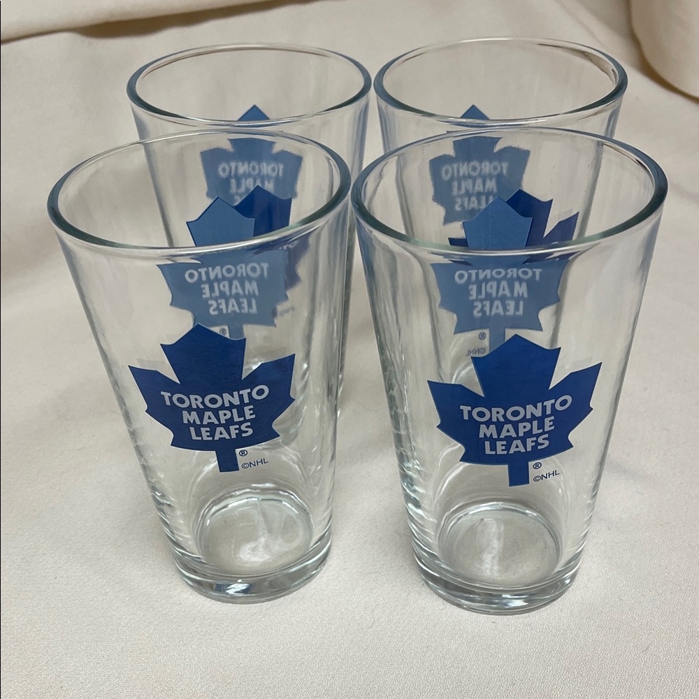 Toronto Maple Leafs Blue Pint Glass Set